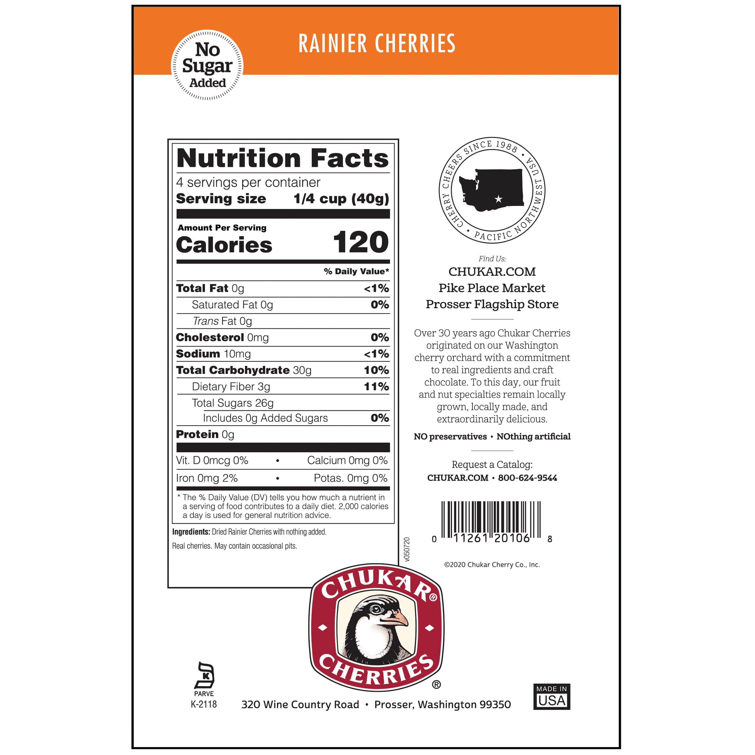 Chukar Cherries Rainier Cherries