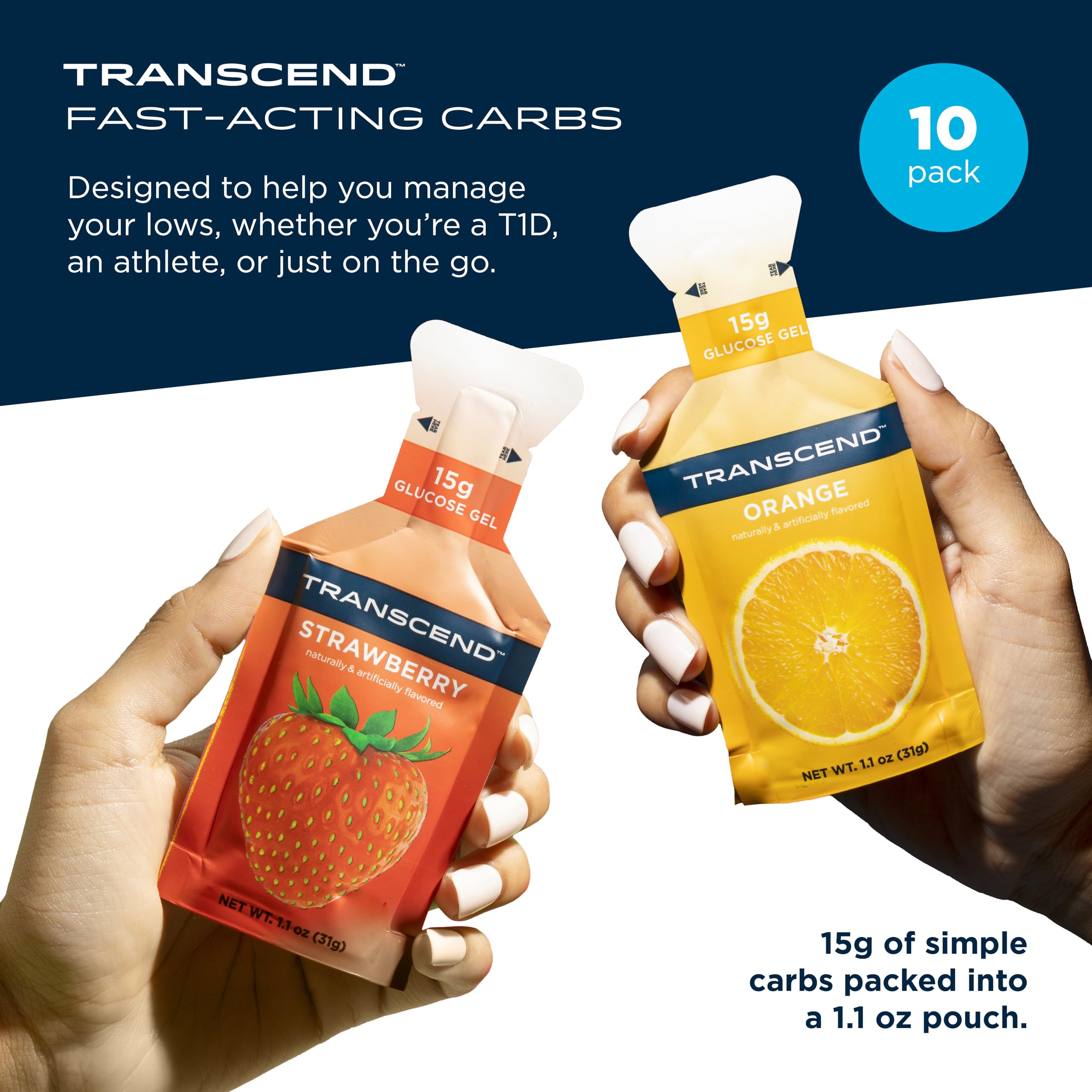 Strawberry & Orange Carb Gel – Caffeine-Free, Gluten-Free