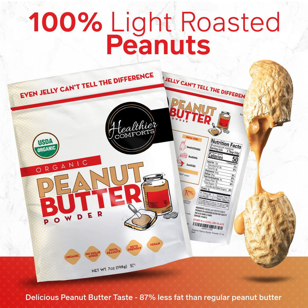 Healthier Comforts Organic Peanut Butter Powder - Parent