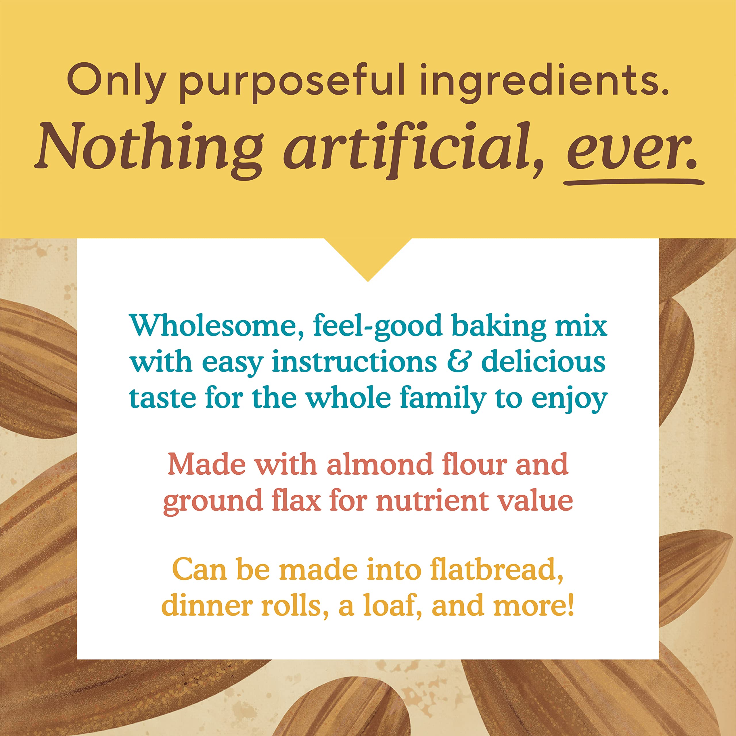 Simple Mills Almond Flour Baking Mix, Artisan Bread Mix, 6pk, 10.4oz
