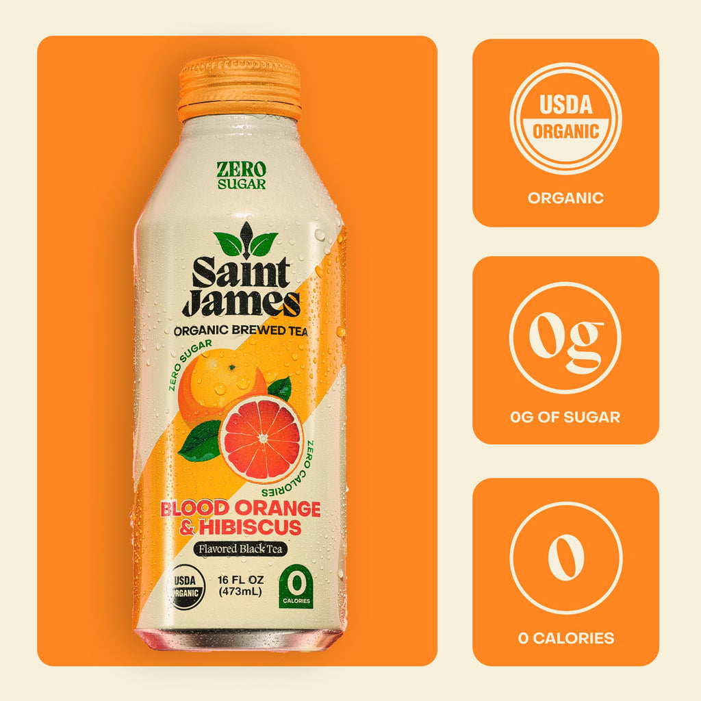Saint James Iced Tea, Variety Green Tea, Black Tea & Fruit Tea Flavors