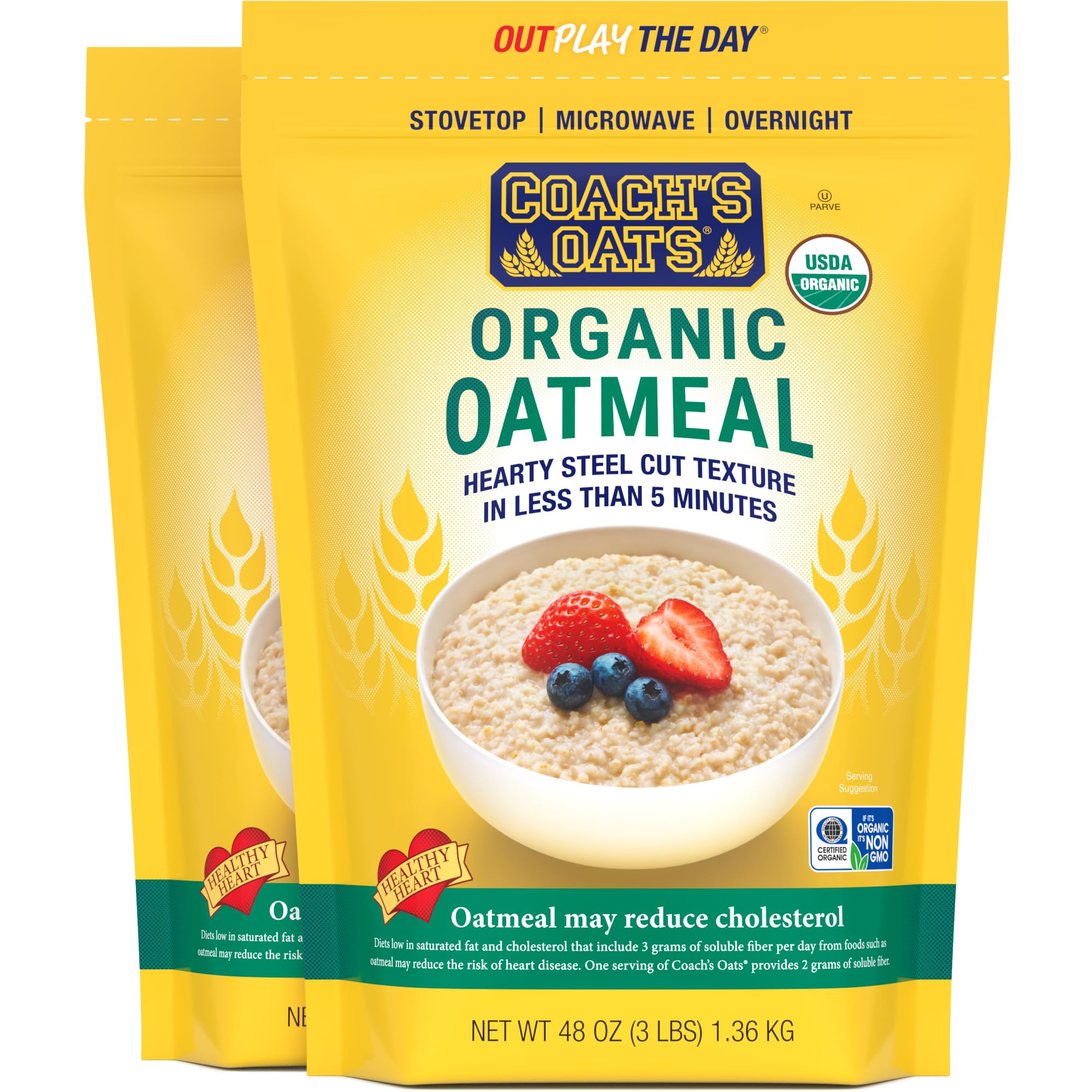 Steel Cut Whole Grain Oats – 48 oz