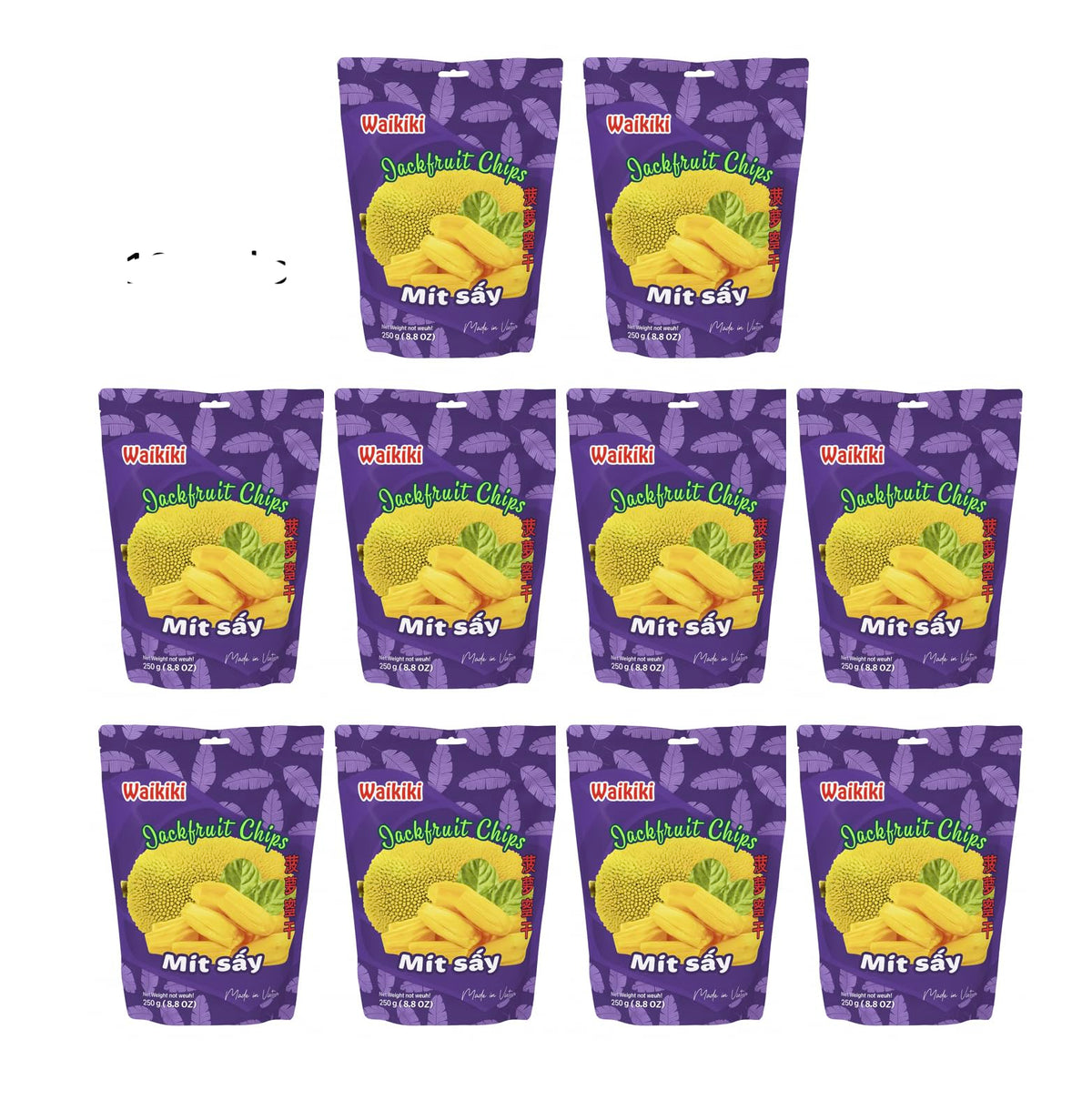 Organic Dried Jackfruit Chips – Unsweetened Crunchy Snack