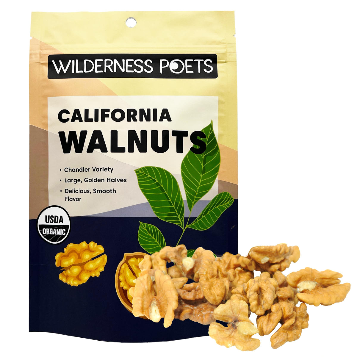 Organic Raw California Walnut Halves – Unsalted & Shelled