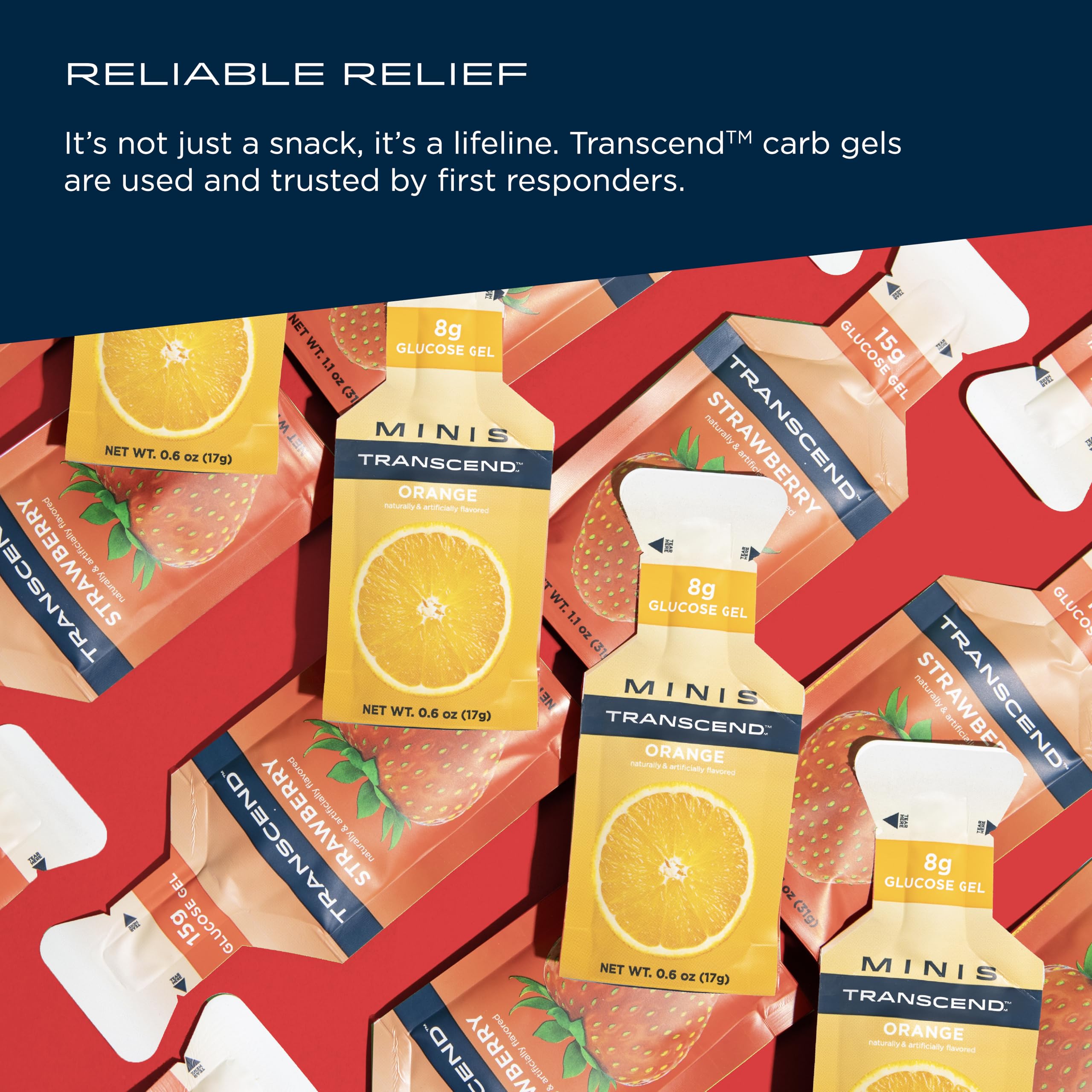 Strawberry & Orange Carb Gel – Caffeine-Free, Gluten-Free