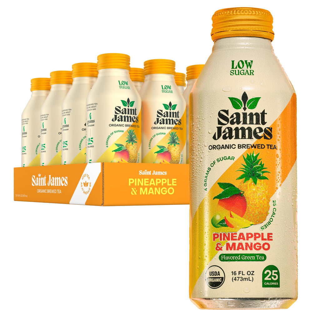 Saint James Iced Tea, Variety Green Tea, Black Tea & Fruit Tea Flavors