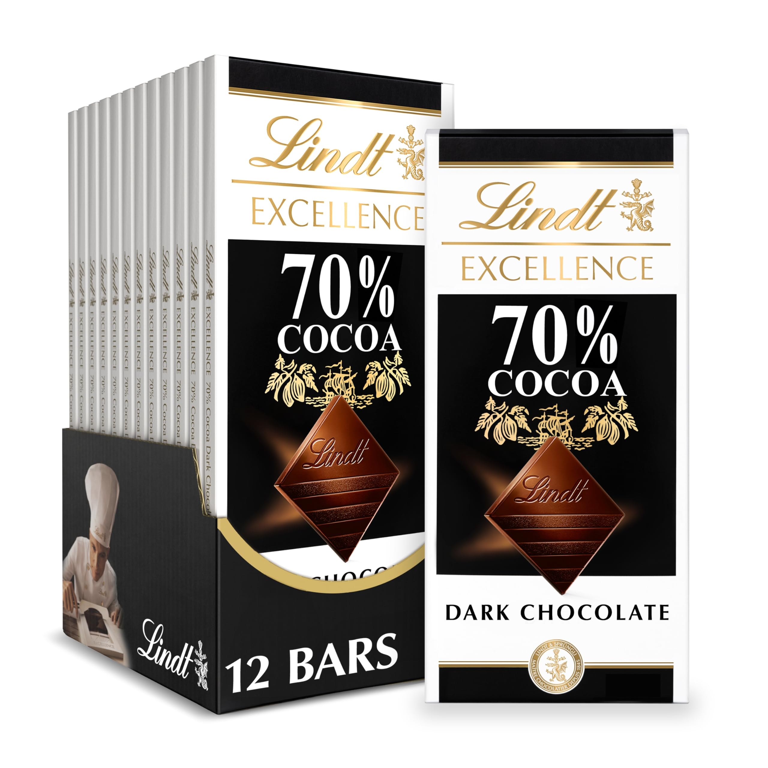 Lindt EXCELLENCE 85% Cocoa Dark Chocolate Candy Bar