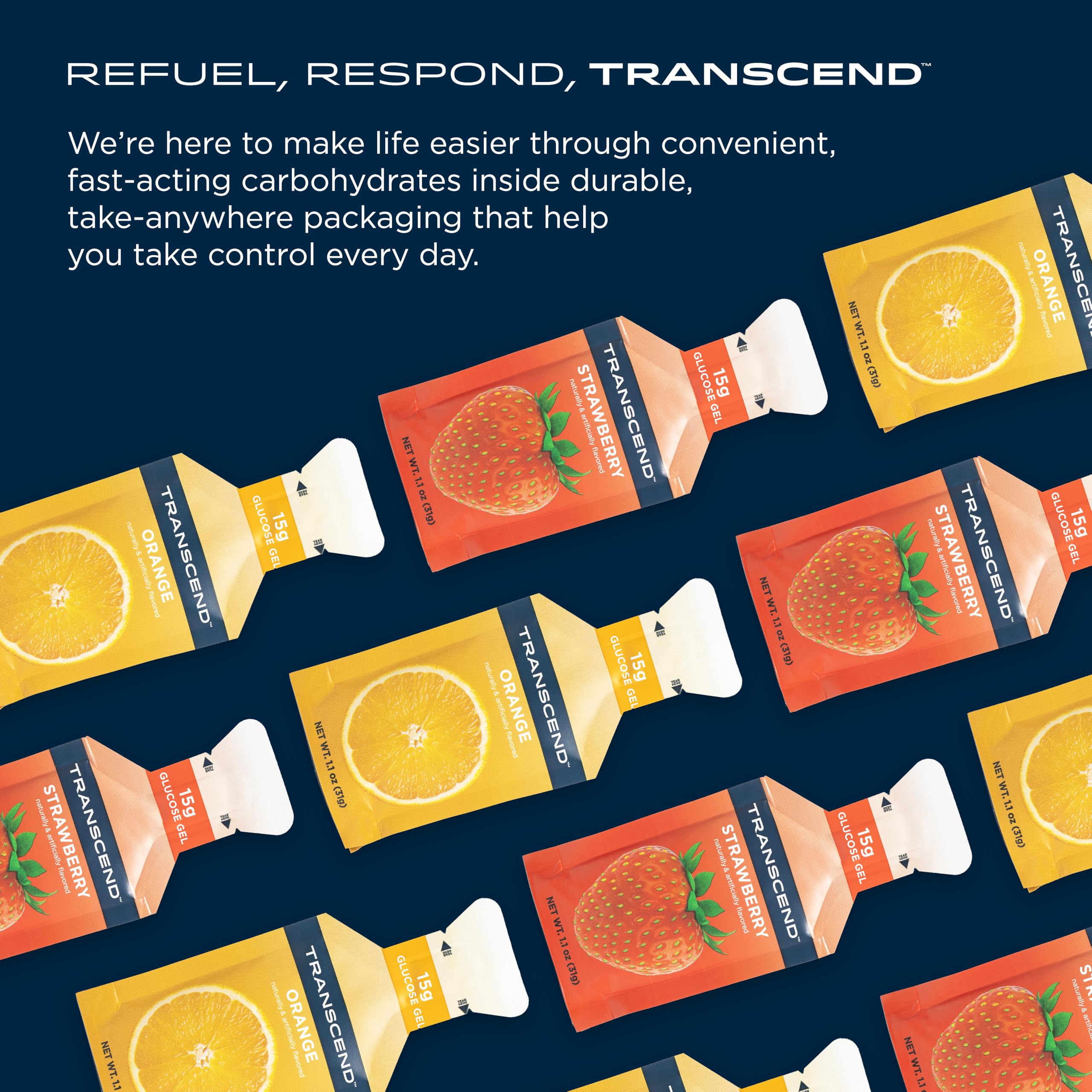 Strawberry & Orange Carb Gel – Caffeine-Free, Gluten-Free