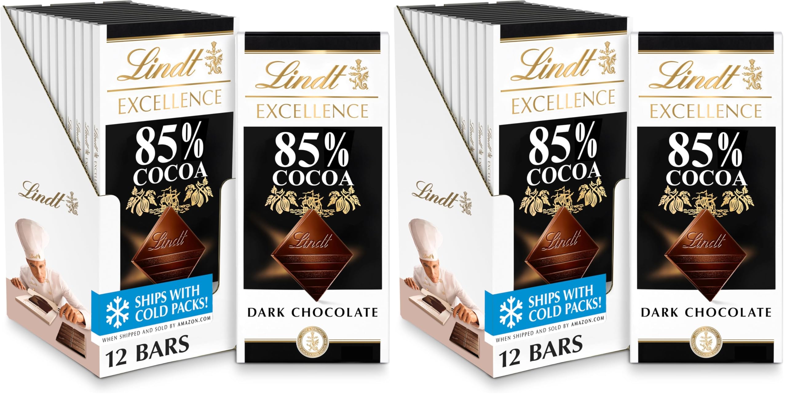 Lindt EXCELLENCE 85% Cocoa Dark Chocolate Candy Bar