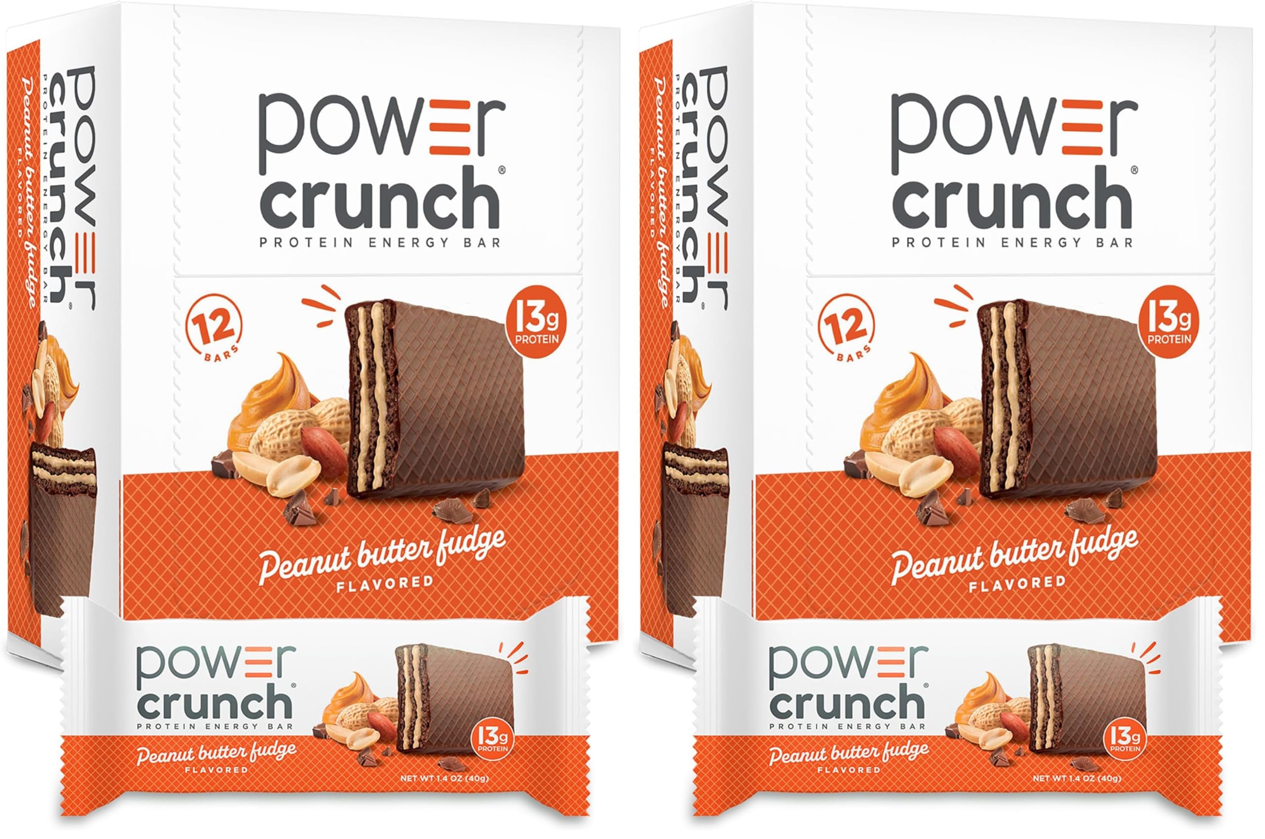 Power Crunch Whey Protein Bars, High Protein Snacks with Delicious Taste