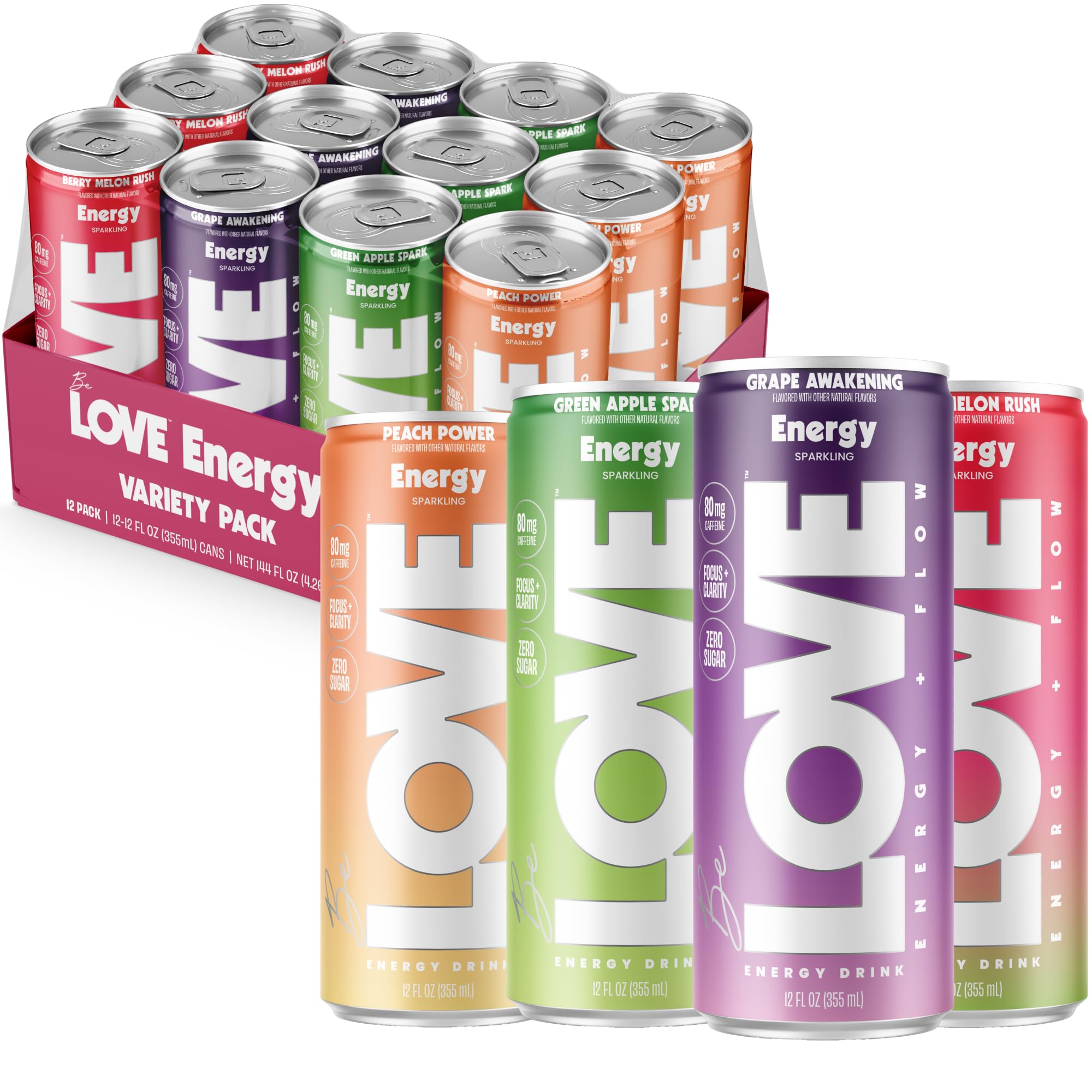 Be LOVE™ Nootropic Energy Drink - 12 fl oz (Pack of 12)