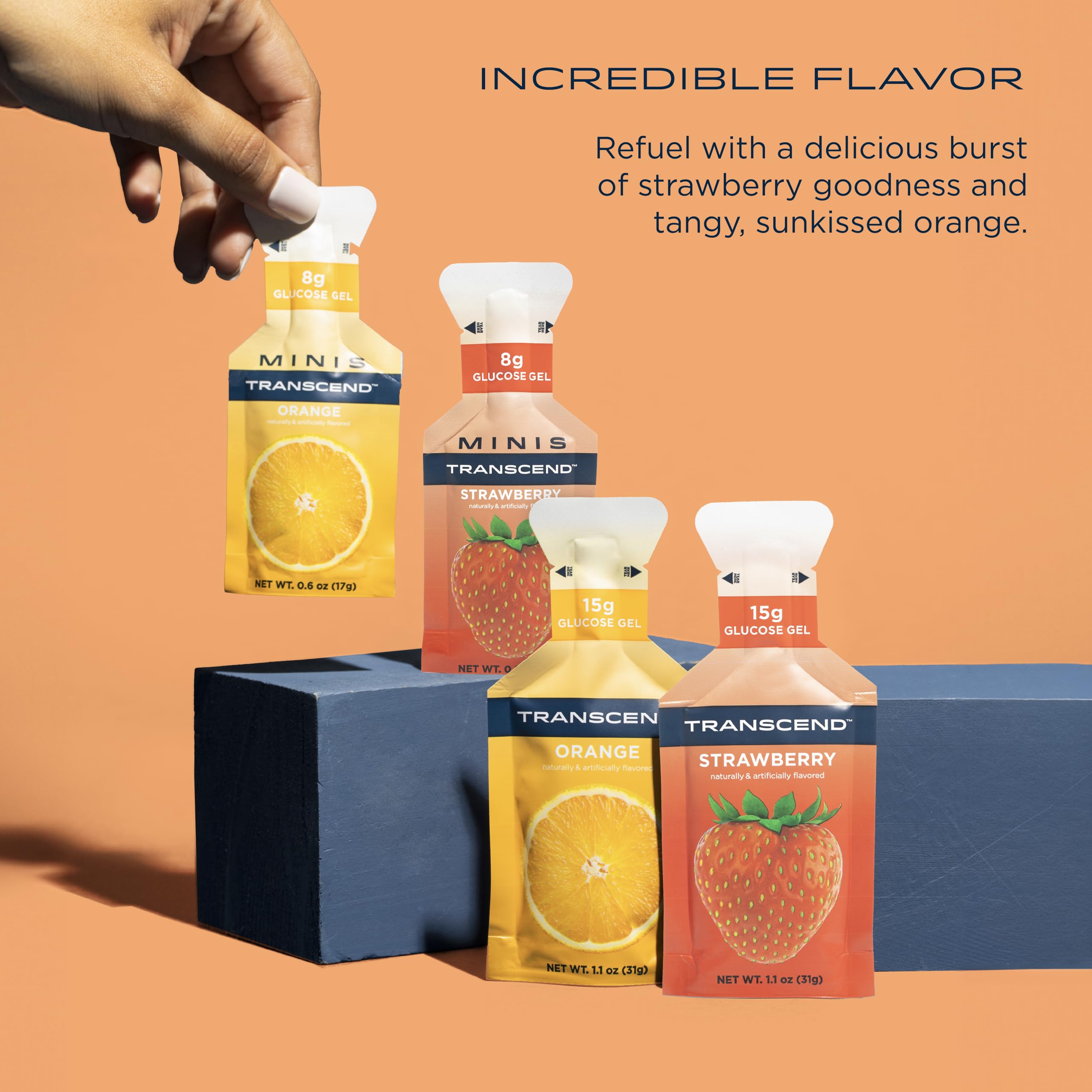 Strawberry & Orange Carb Gel – Caffeine-Free, Gluten-Free