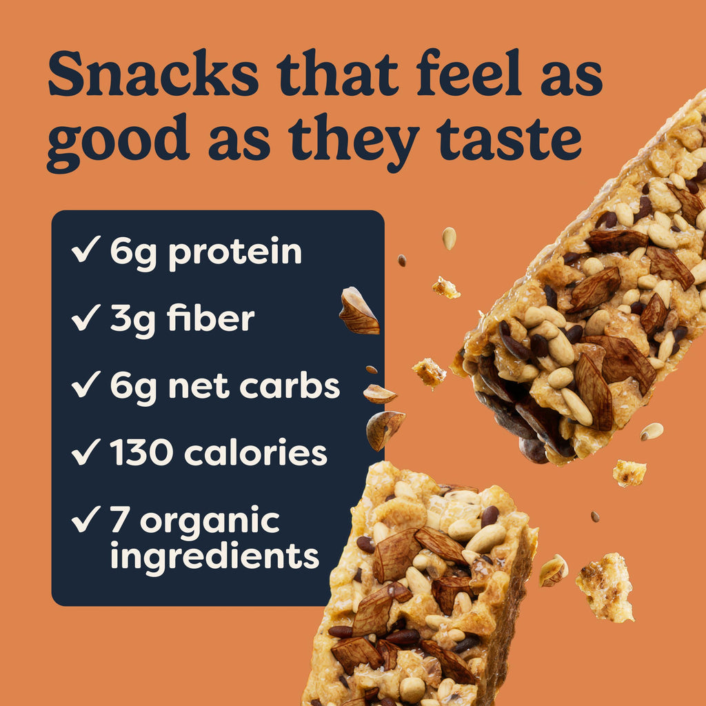 Tosi Nut Bars - Plant Based Healthy Snack Bars, 12-Pack