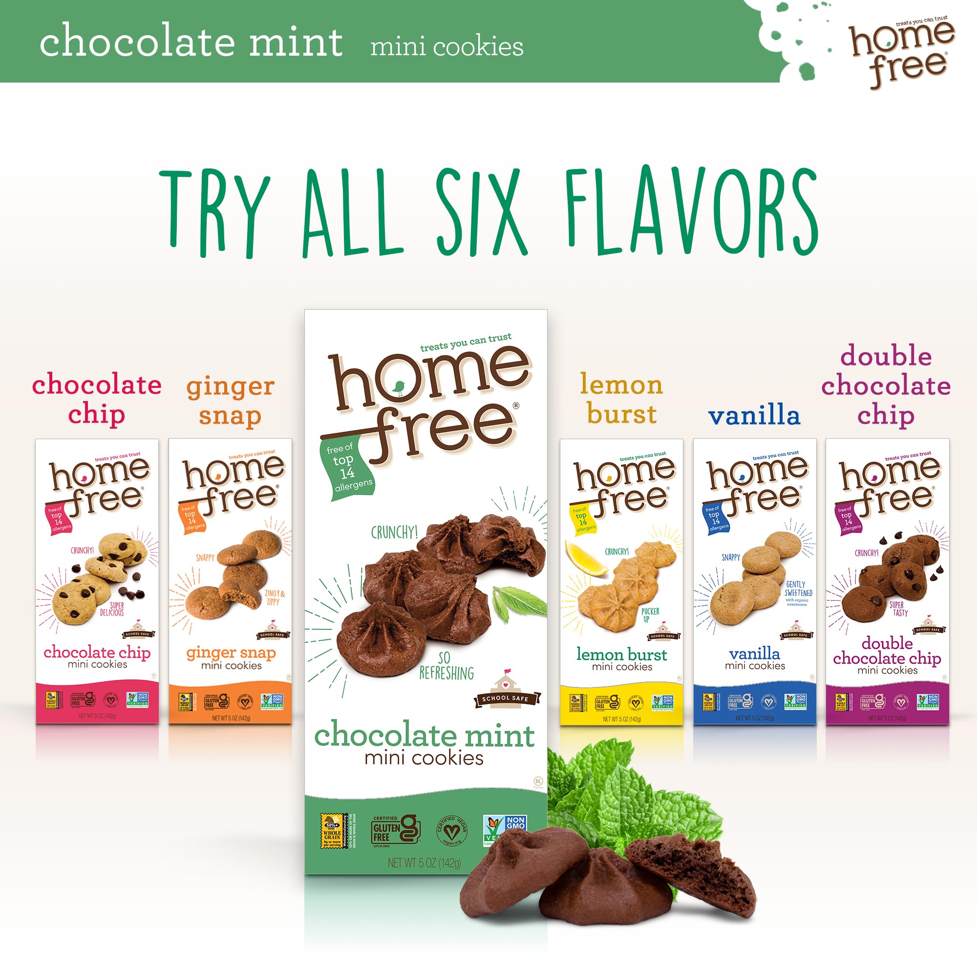 Homefree Double Chocolate Chip Mini Cookies