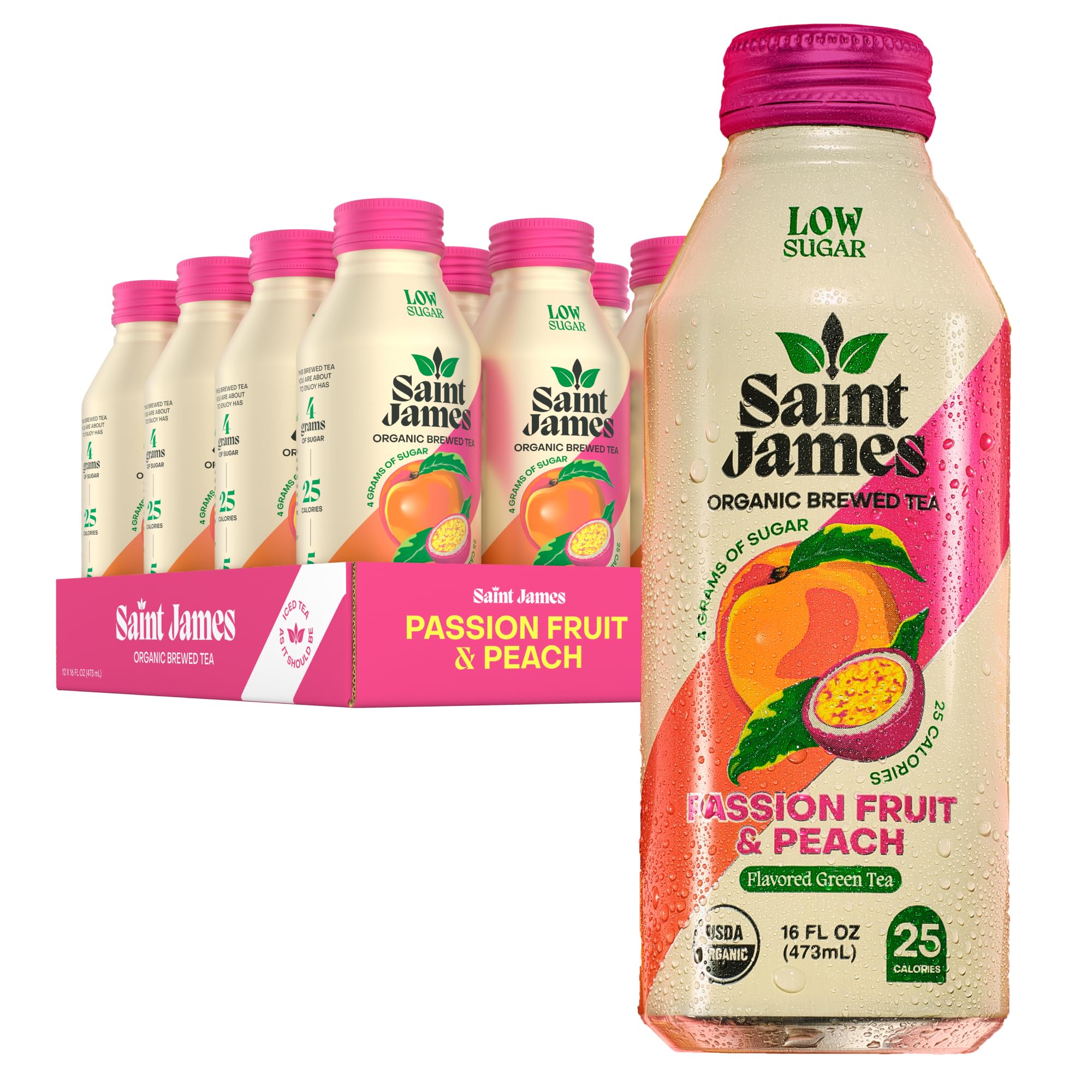 Saint James Iced Tea, Variety Green Tea, Black Tea & Fruit Tea Flavors