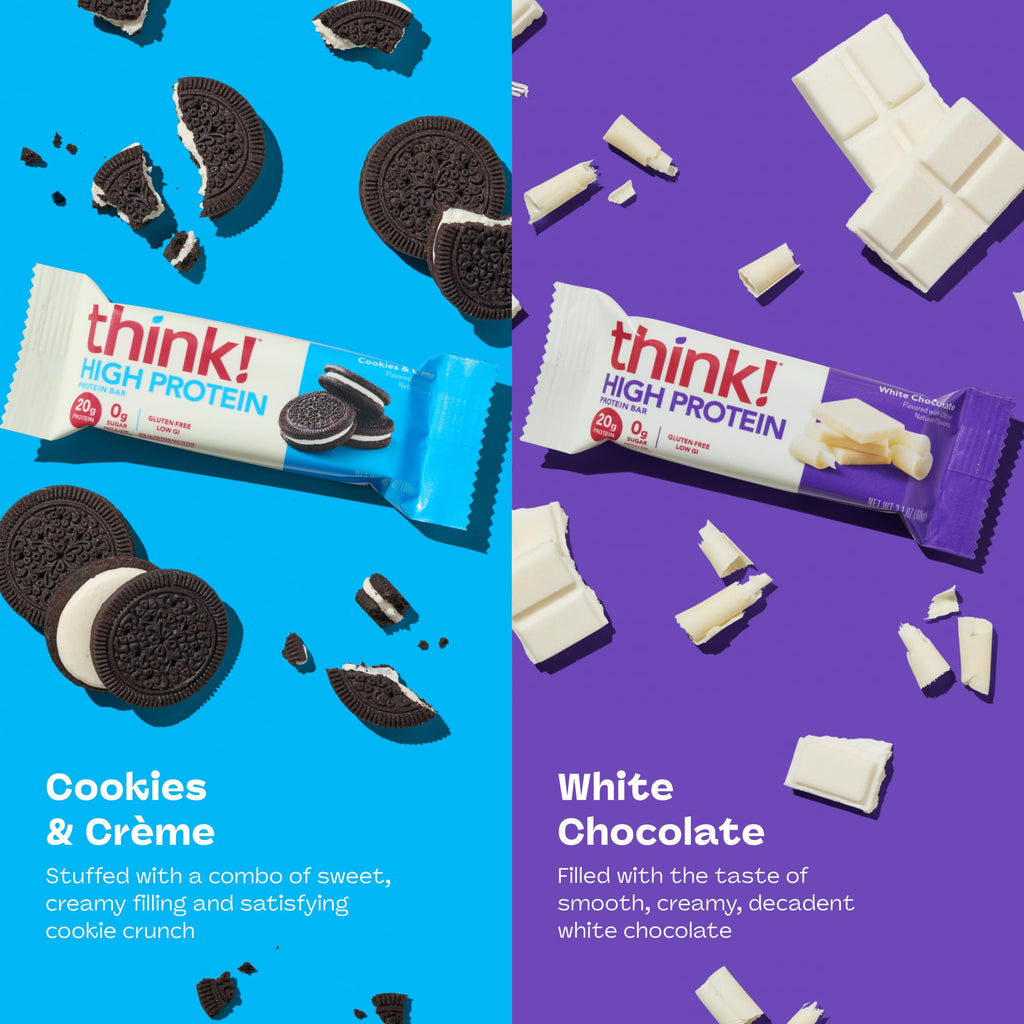 Cookies & Crème Protein Bars – High Protein, Gluten-Free, Sugar-Free