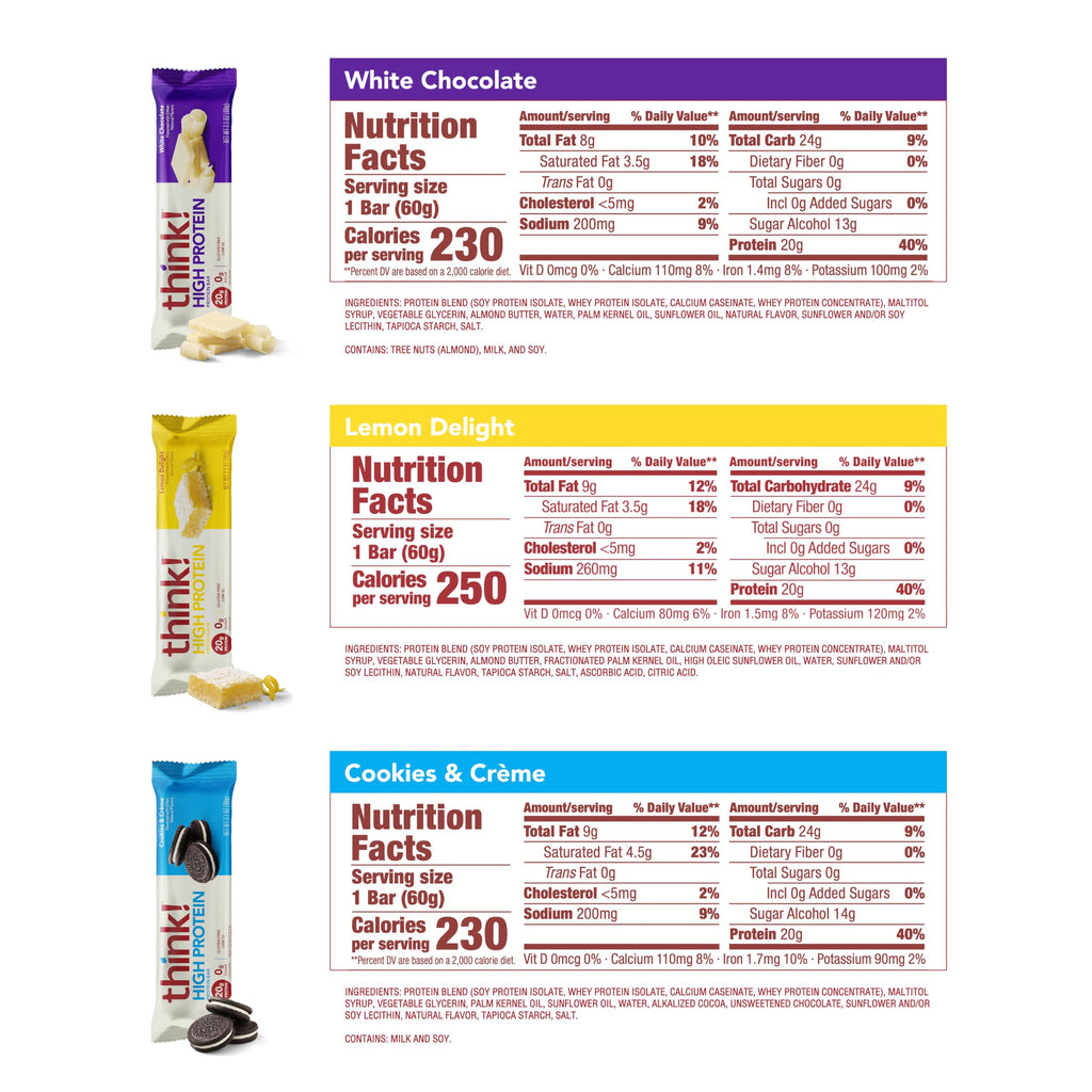 Cookies & Crème Protein Bars – High Protein, Gluten-Free, Sugar-Free