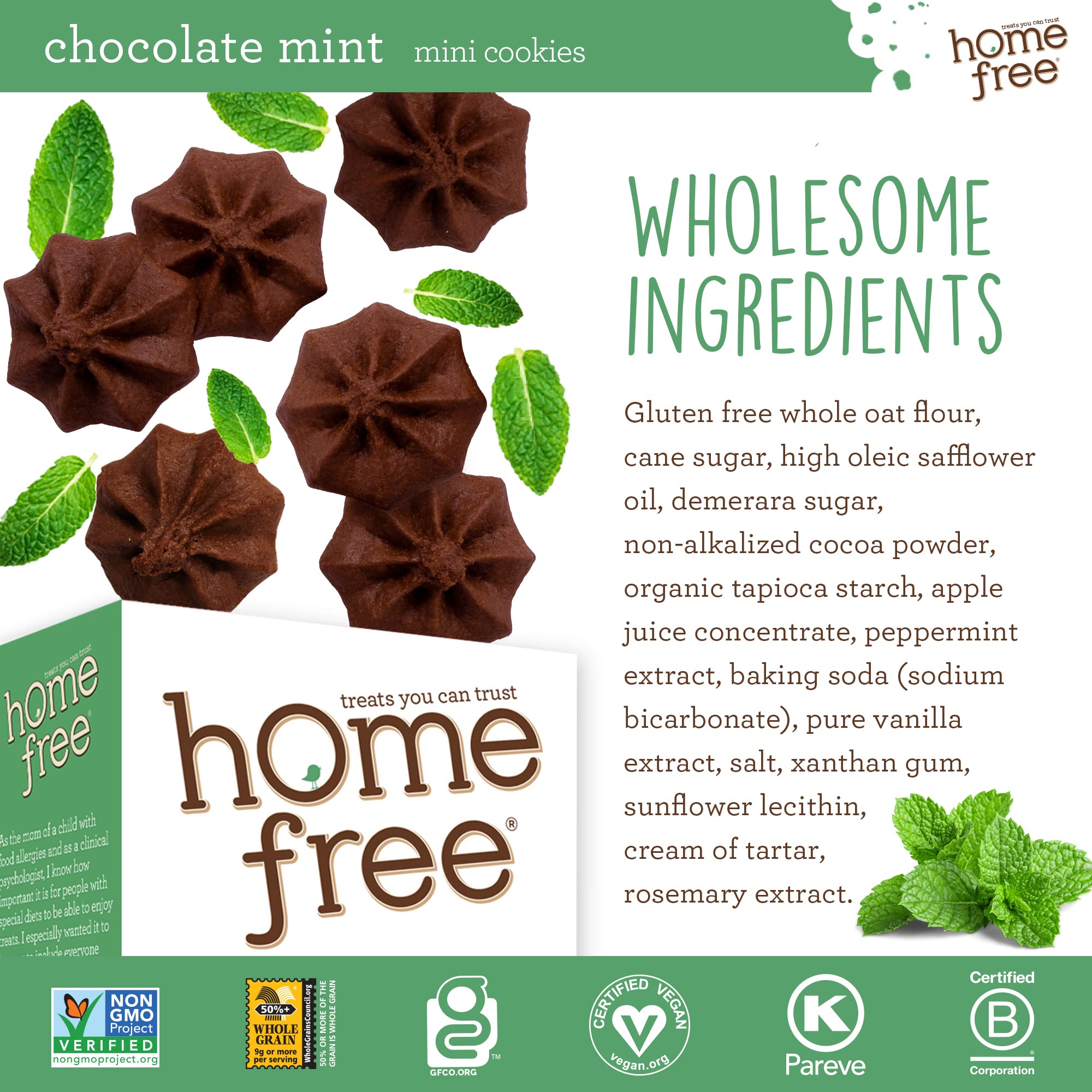 Homefree Double Chocolate Chip Mini Cookies