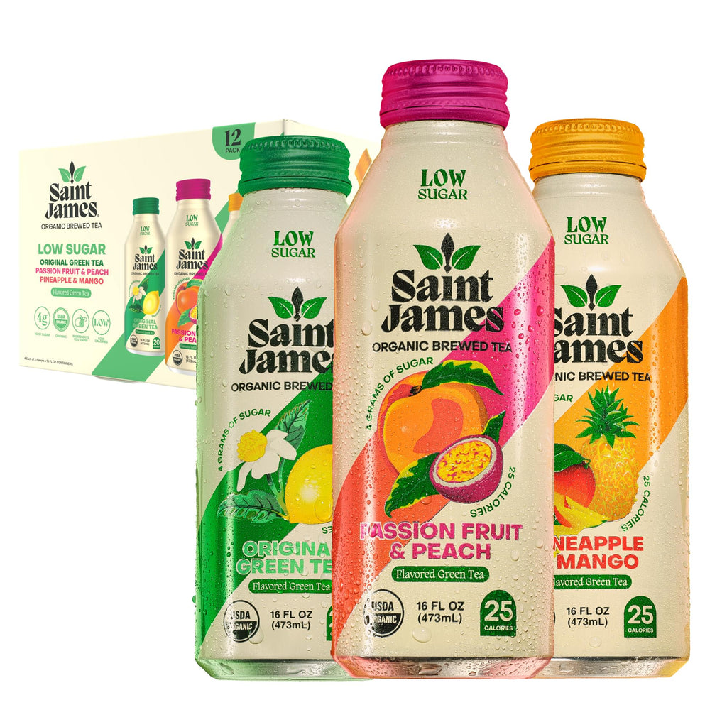 Saint James Iced Tea, Variety Green Tea, Black Tea & Fruit Tea Flavors
