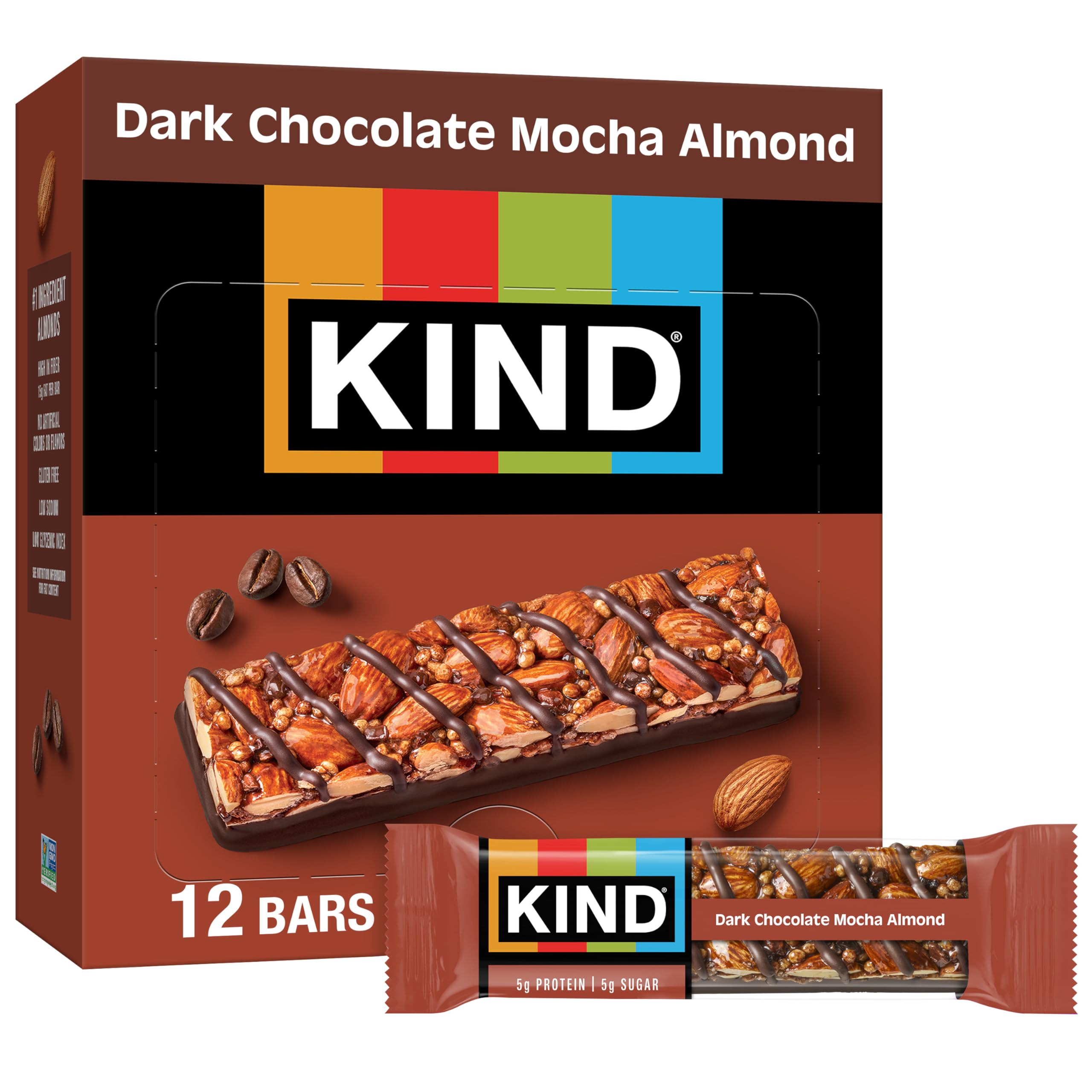 KIND Almond & Coconut Bars, Low Glycemic Index, Gluten Free Bars
