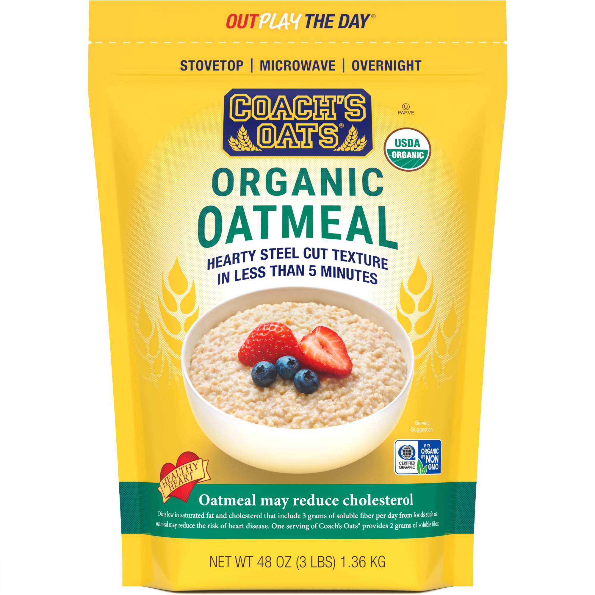 Steel Cut Whole Grain Oats – 48 oz