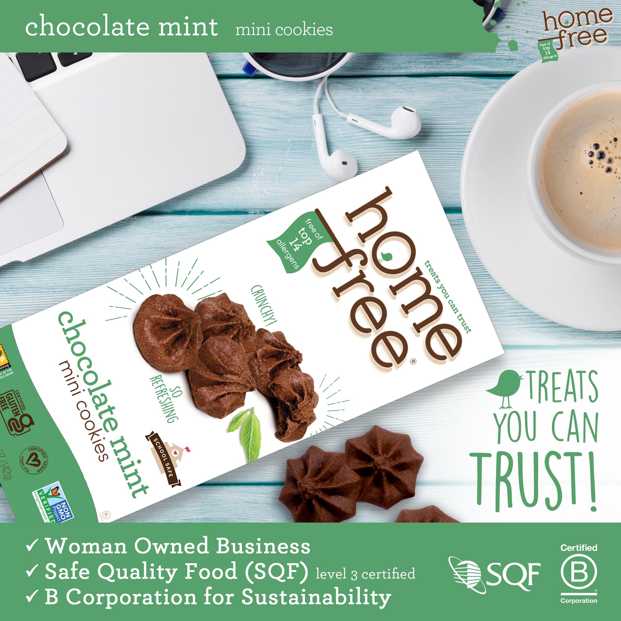 Homefree Double Chocolate Chip Mini Cookies