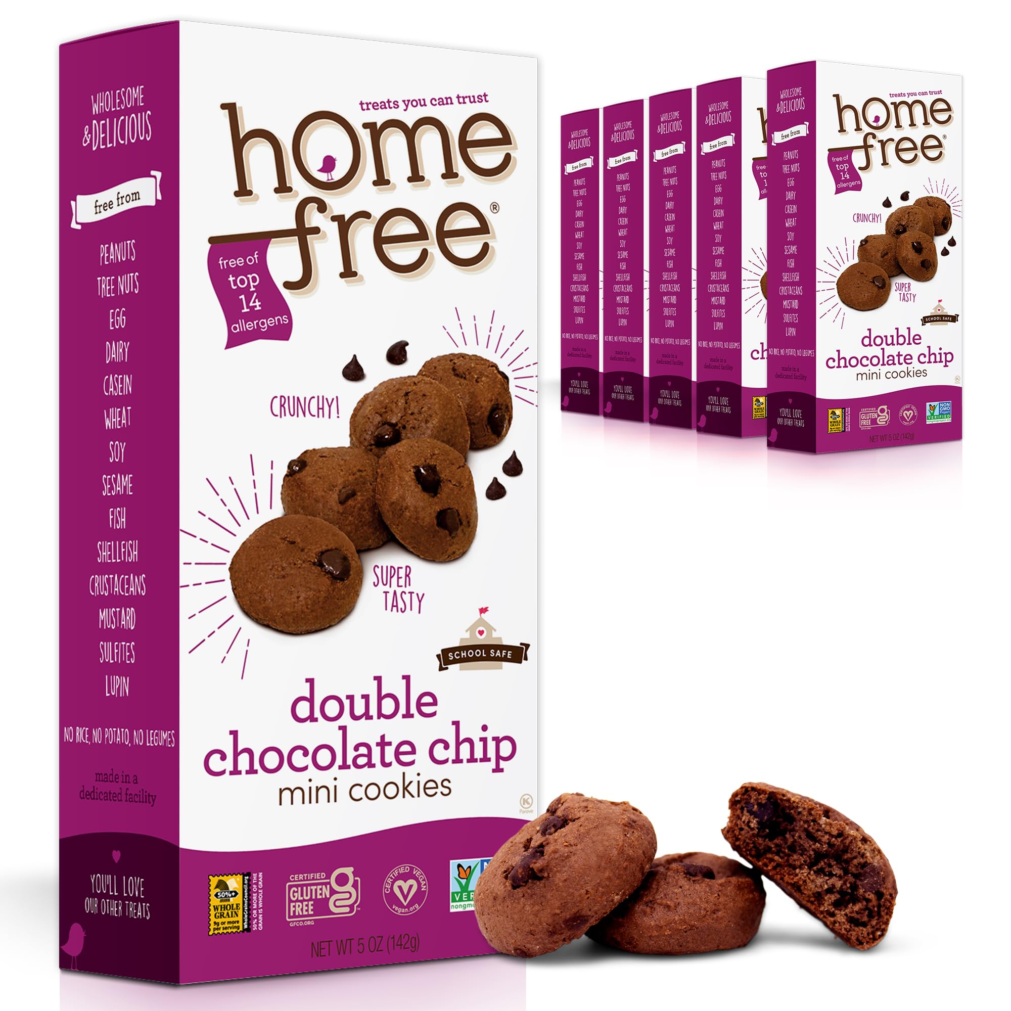 Homefree Double Chocolate Chip Mini Cookies