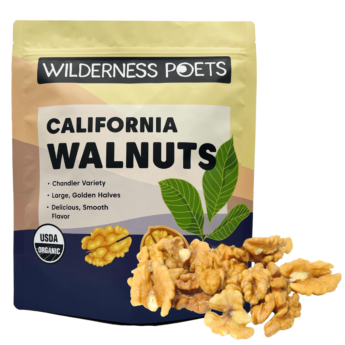 Organic Raw California Walnut Halves – Unsalted & Shelled