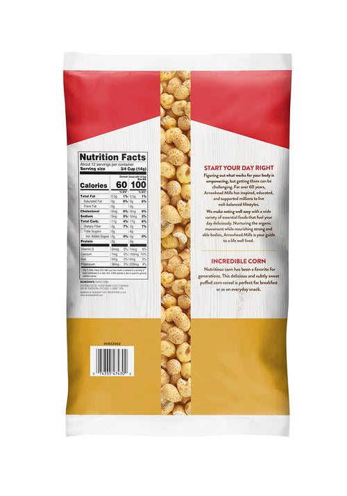 Arrowhead Mills Puffed Corn Cereal 6 OZ(Pack of 60)60