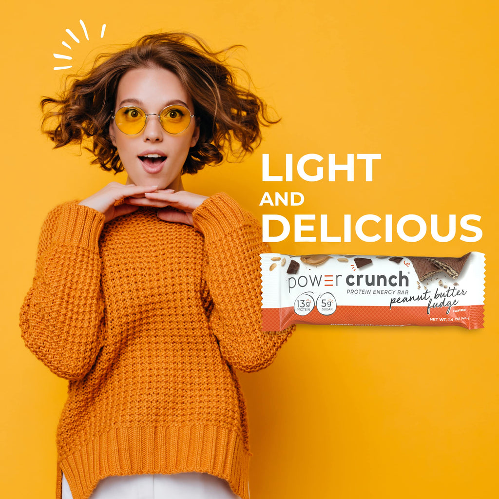 Power Crunch Whey Protein Bars, High Protein Snacks with Delicious Taste