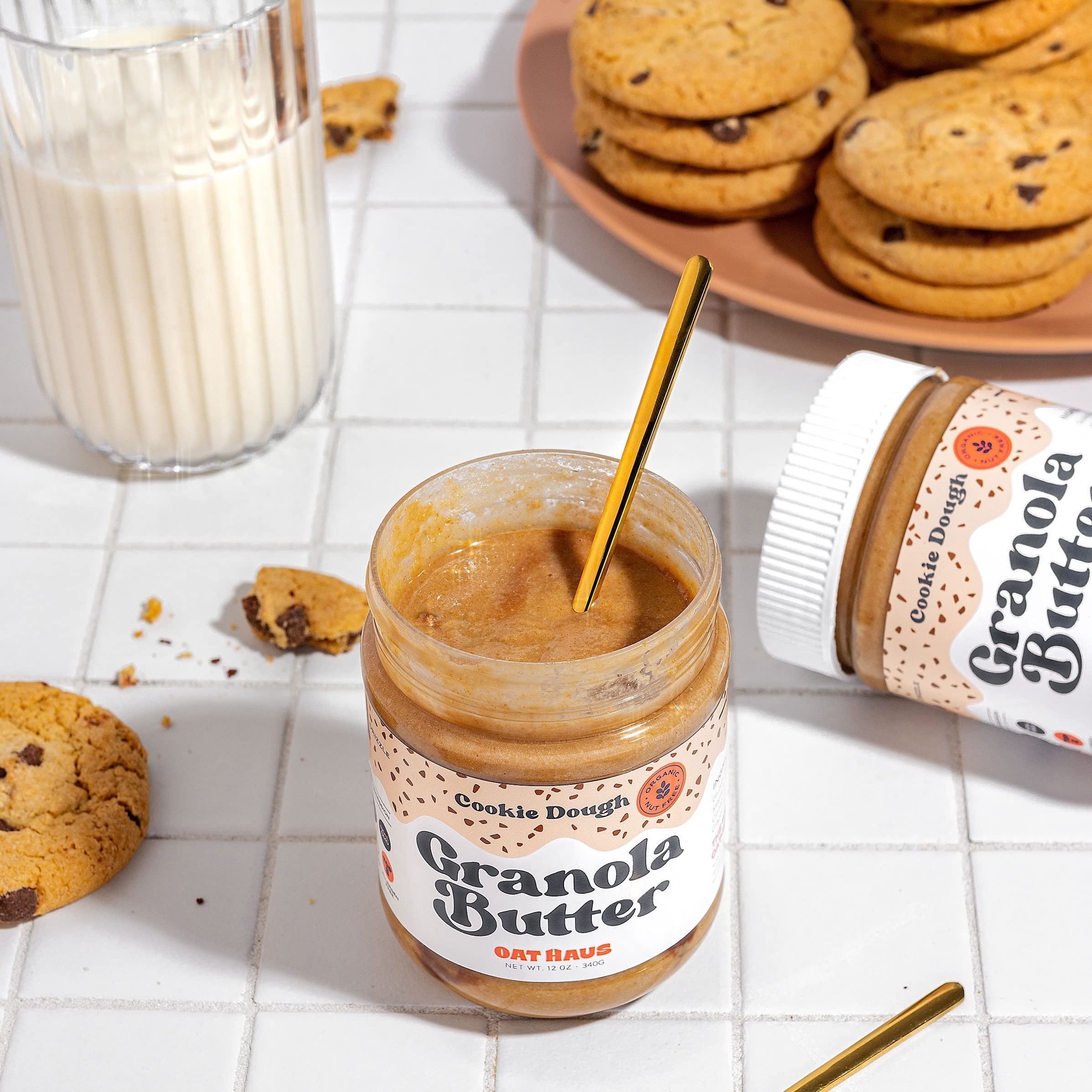O.at Haus Cookie Dough Granola Butter 12 oz (Pack of 6)