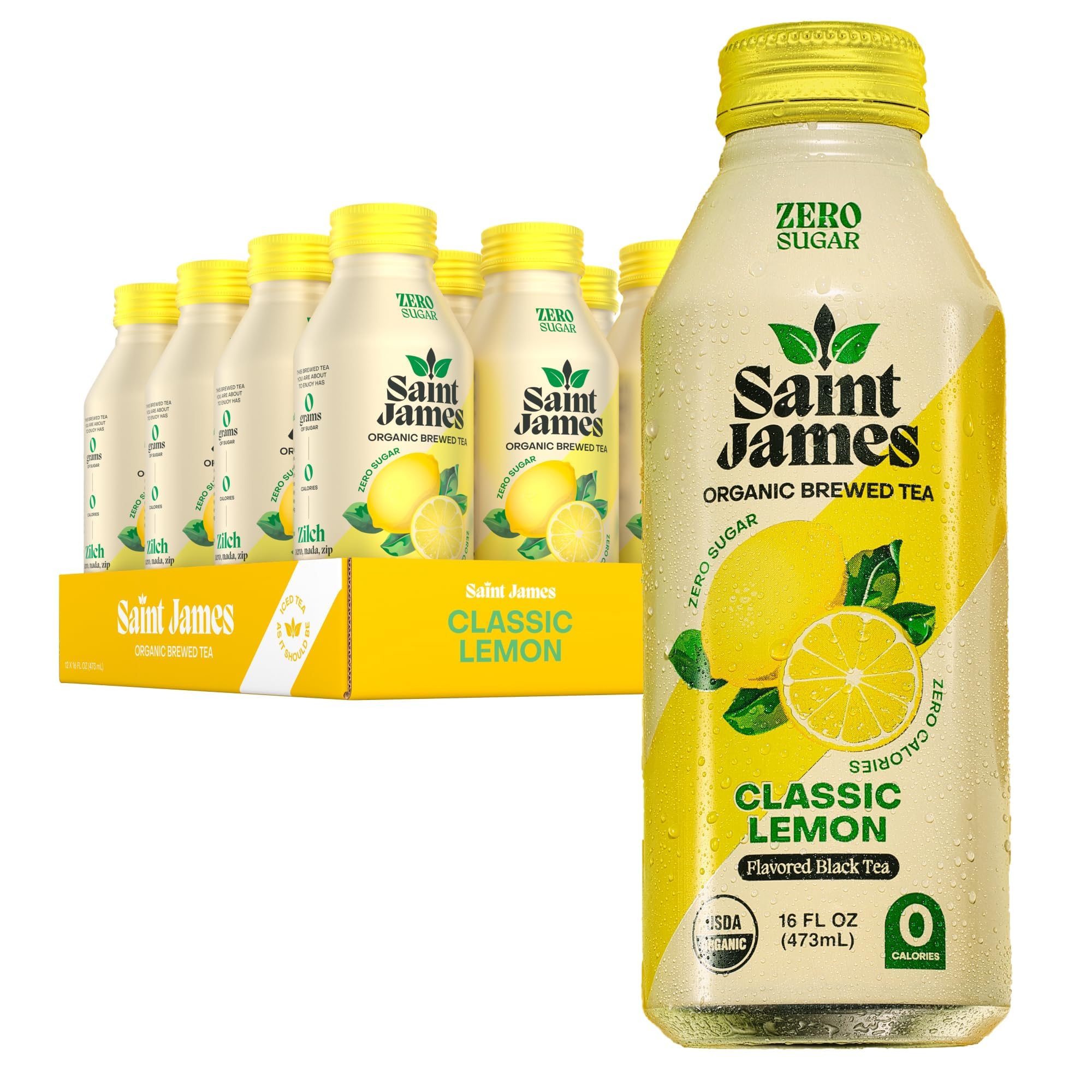 Saint James Iced Tea, Variety Green Tea, Black Tea & Fruit Tea Flavors