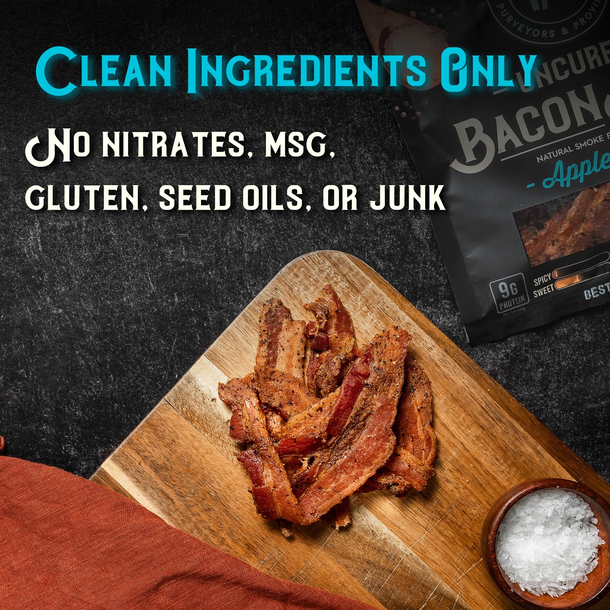 Meat Artisan Uncured Bacon Jerky | Premium Uncured Bacon