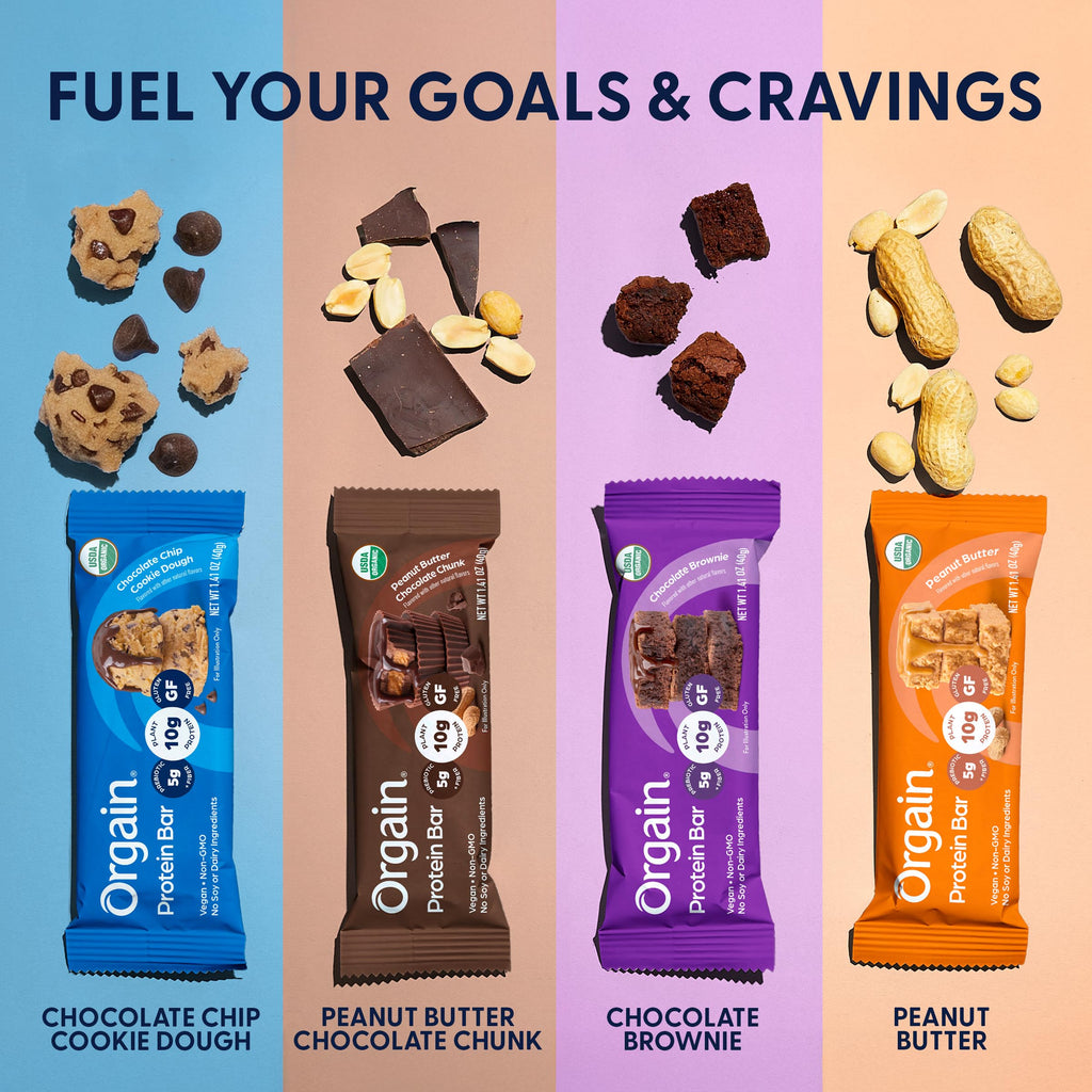 Organic Vegan Chocolate Brownie Protein Bars – 10g Plant Protein